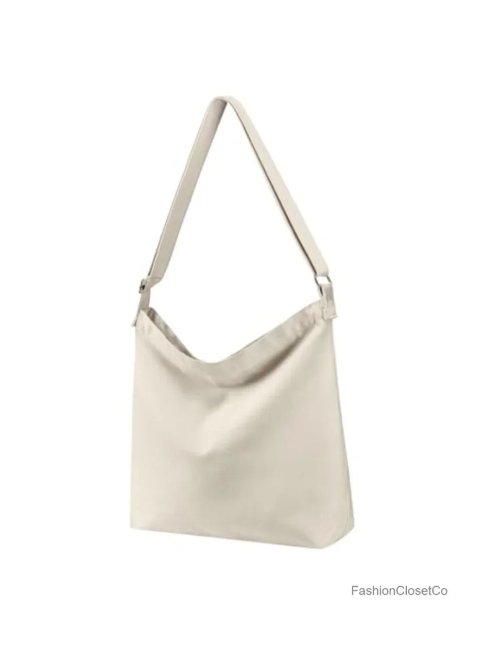 Large Canvas Crossbody Hobo Tote Shoulder Bag Women Eco-Friendly Recycled